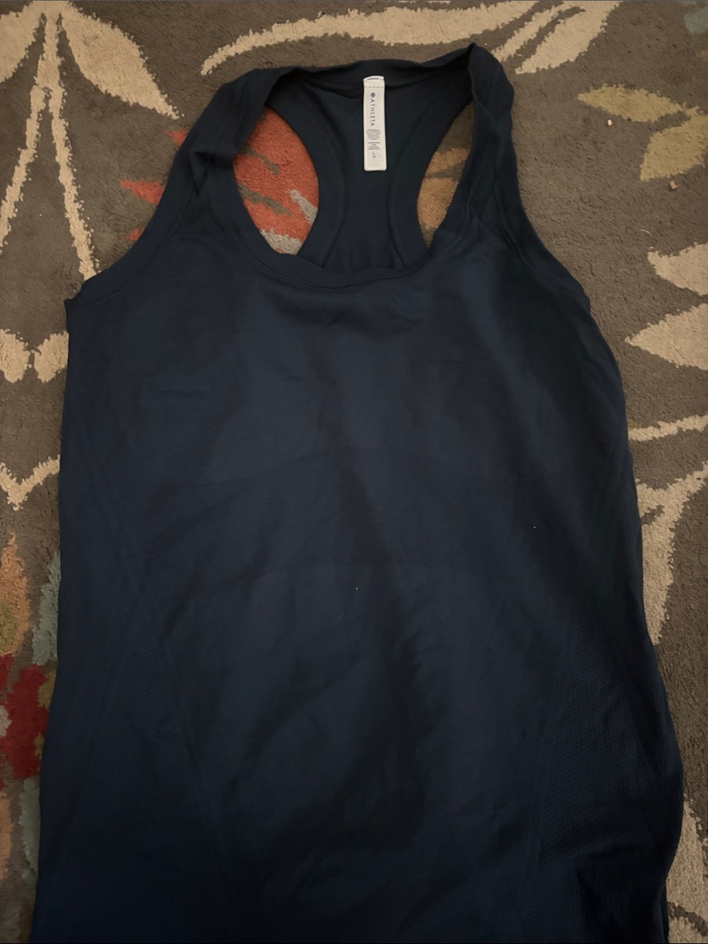Athleta Navy Blue Racerback Tank Top